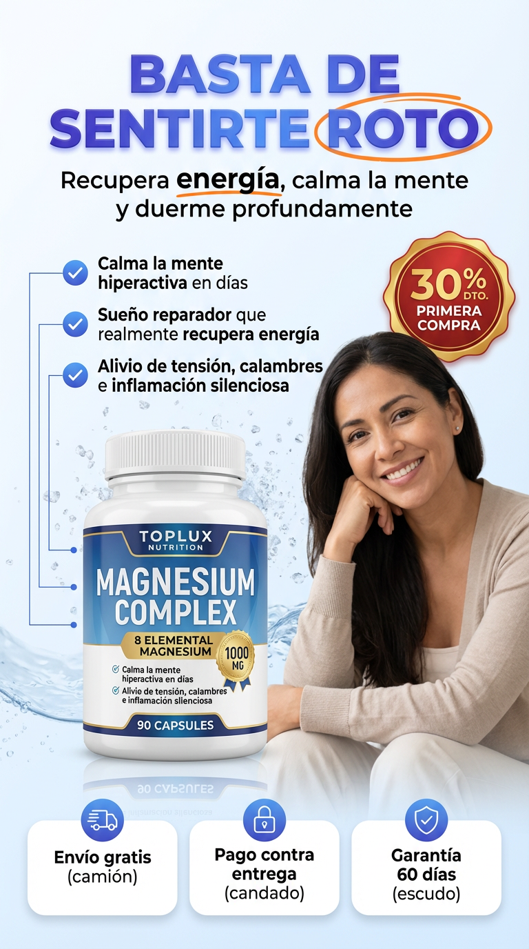 RECIBE 8 BENEFICIOS EN UN SOLO PRODUCTO Y REPARA DESDE LA RAÍZ LO QUE TU CUERPO LLEVA AÑOS DESCUIDANDO