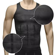 CAMISETA DE COMPRESIÓN ADELGAZANTE HOMBRE, CONTROL DE ABDOMEN Y GINECOMASTIA, CAMBIO EN SEGUNDOS