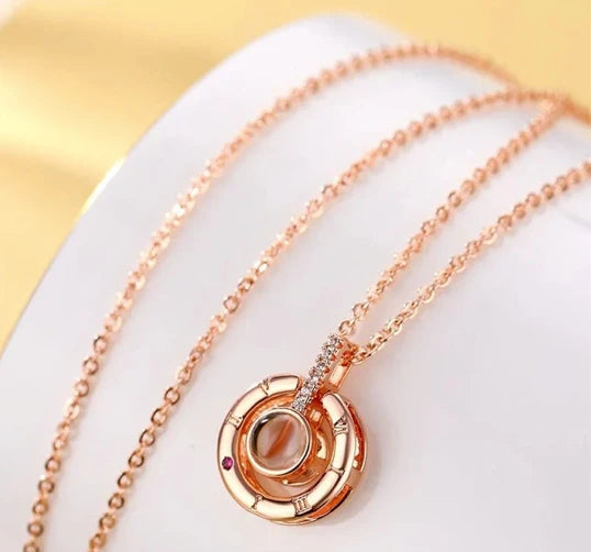 Collar Amor Eterno Plata 925 / Oro Rosa