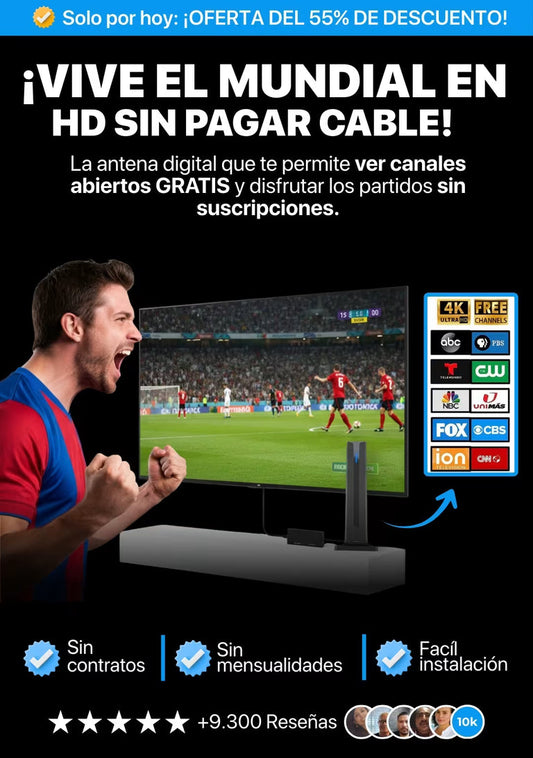 ANTENA FREE TV: DISFRUTA CANALES HD GRATIS SIN INTERNET NI PAGOS MENSUALES