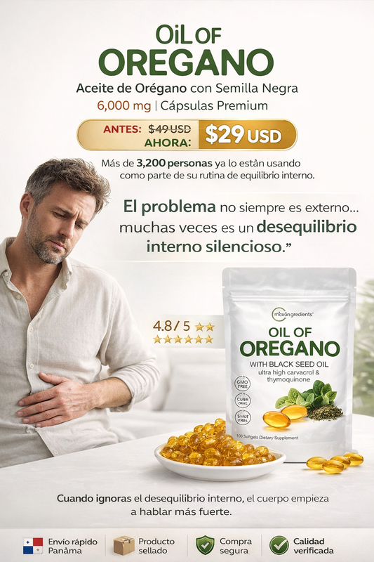 TU CUERPO TE ESTÁ DICIENDO BASTA: LIMPIA Y RENUEVA DESDE DENTRO OIL OREGANO