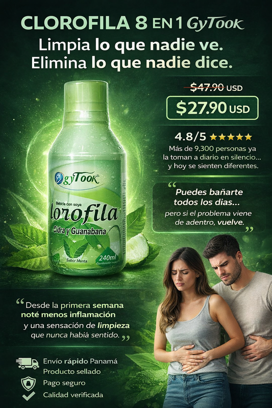 CLOROFILA 8 EN 1 CON CIDRA Y GUANÁBANA DETOX NATURAL