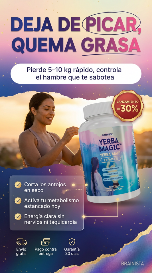 TE MAGIC EN CAPSULAS DE RAPIDA ACCION AYUDA A PERDER DE 5 A 10KG DESDE CASA SIN ESFUERZO EXTREMO