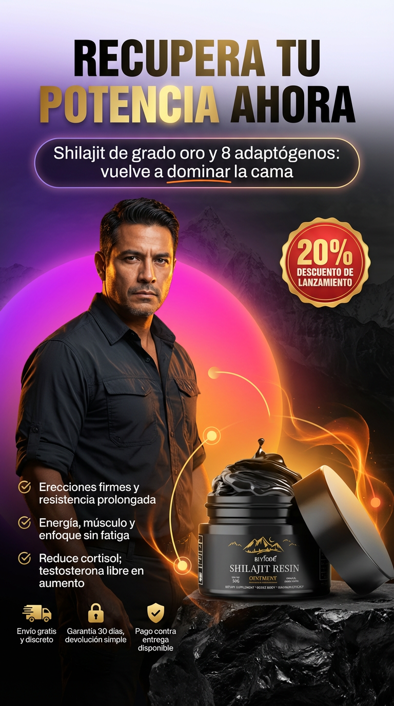 RESINA DE SHILAJIT DEL HIMALAYA 50G VUELVE A SENTIRTE FIRME SEGURO Y EN DOMINIO ABSOLUTO