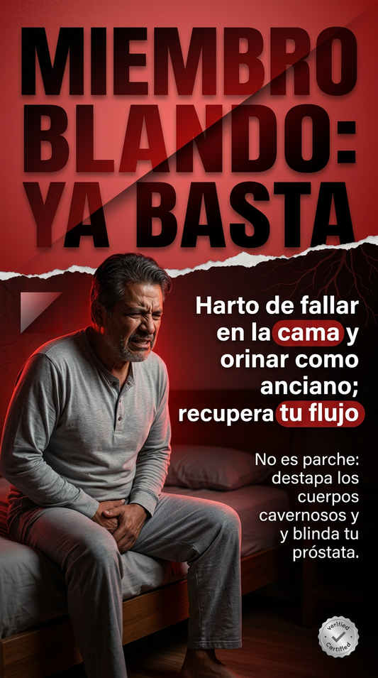 DEJA DE FALLAR COMO HOMBRE — RECUPERA TU POTENCIA Y PROTEGE TU PRÓSTATA 2X1