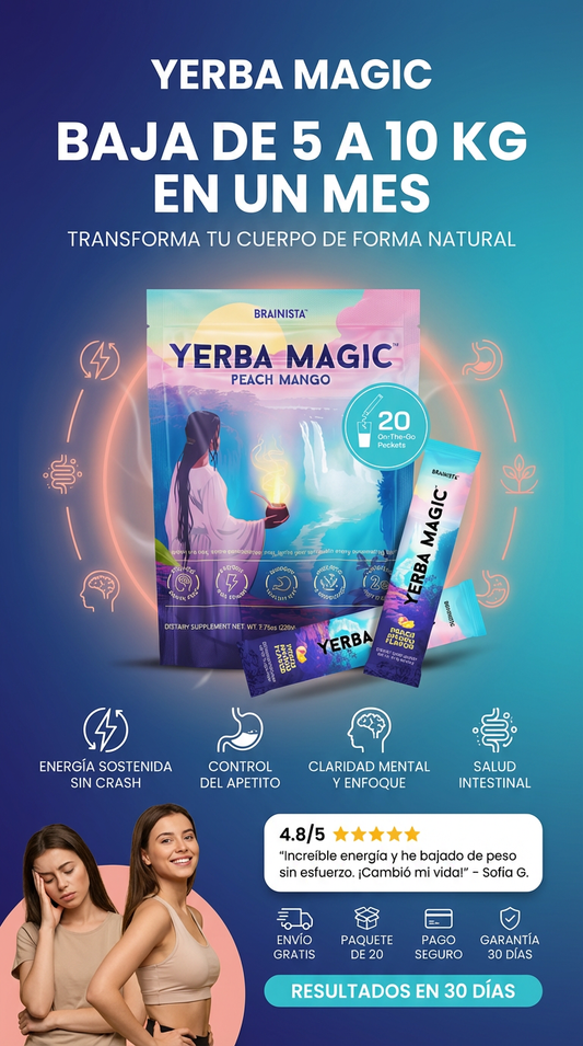 YERBA MAGIC - PIERDE DE 5 A 10 KG EN SOLO 30 DÍAS DE FORMA RAPIDA Y NATURAL