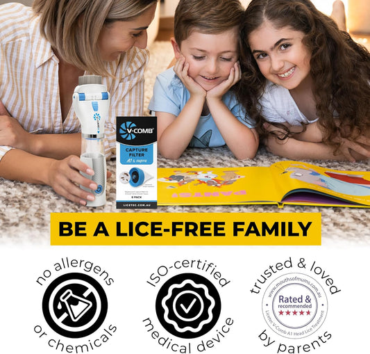 VComb Aspirador Eléctrico Anti Piojos