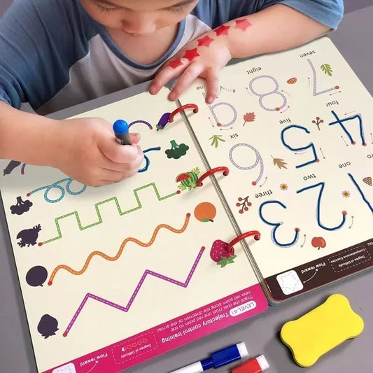 CUADERNO MÁGICO DE TRAZOS™ APRENDE A ESCRIBIR FÁCIL Y DIVIRTIÉNDOSE
