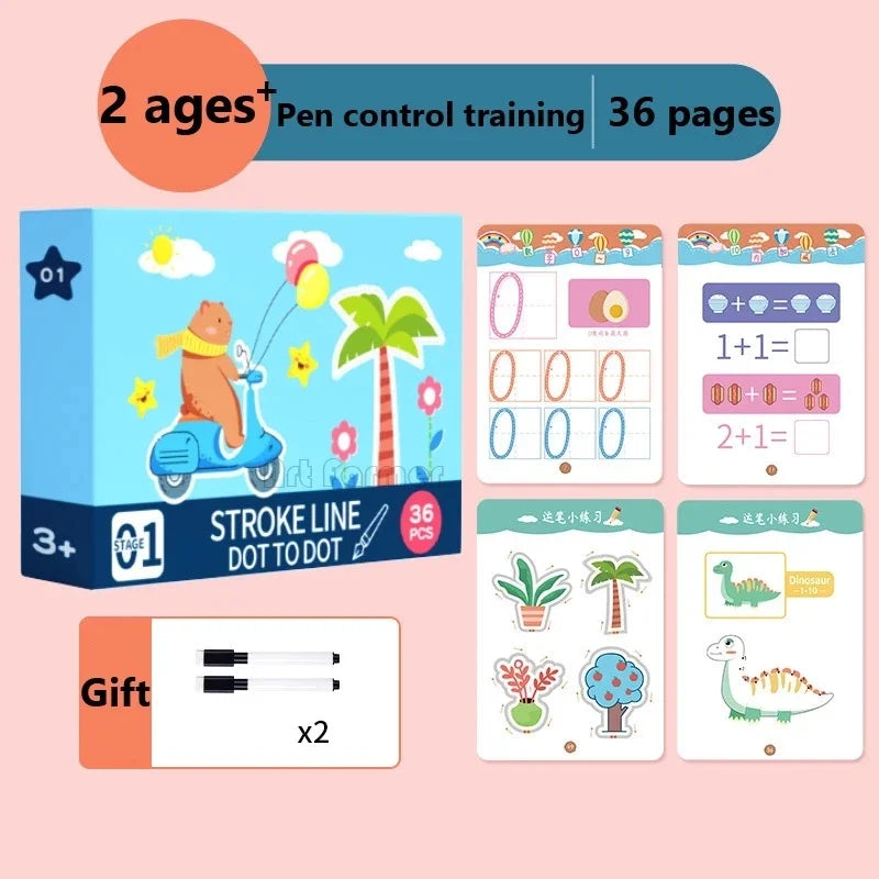 CUADERNO MÁGICO DE TRAZOS™ APRENDE A ESCRIBIR FÁCIL Y DIVIRTIÉNDOSE
